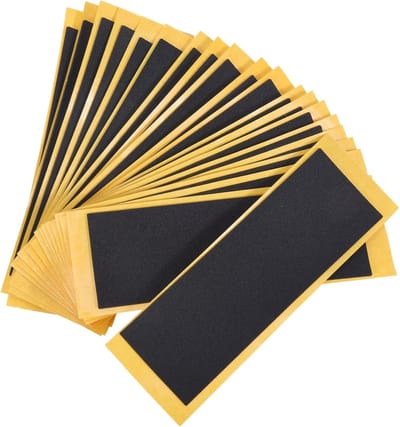 Griptape Set - Skateboard Stickers - Skateboard Beschermen - Zelfklevend Schuim - 38 x 110 mm - Zwart