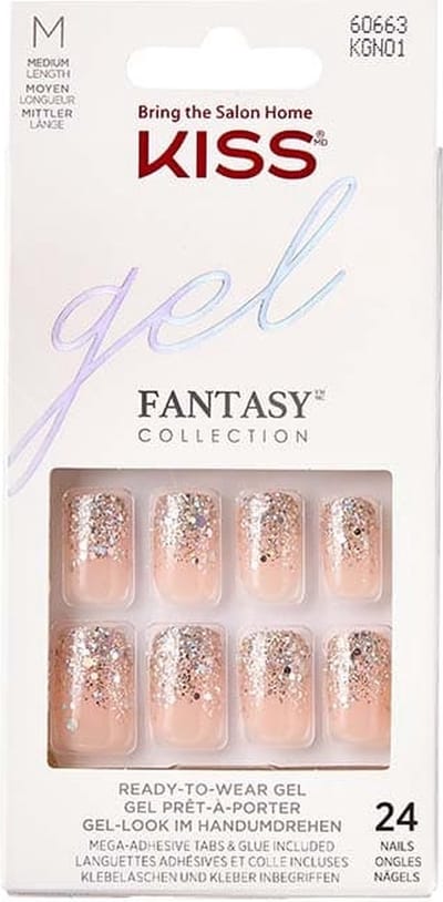Kiss Gellak Gel Fantasy Nails - Kunstnagels - 28 stuks - Nepnagels - Fanciful