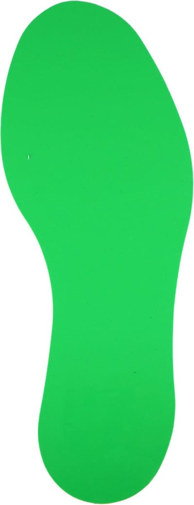 Voetstap Rechts - Groen 100 x 300 mm Vlak