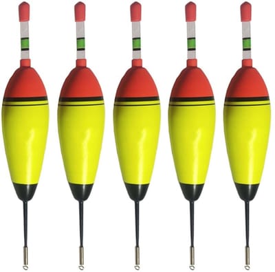 Dailygoods- Drijvers 5-Pack - EVA Schuim - Nachtgebruik - Lichtgevende Sticks - Ronde Vlotters - Eenvoudig te Installeren - Visdobbers