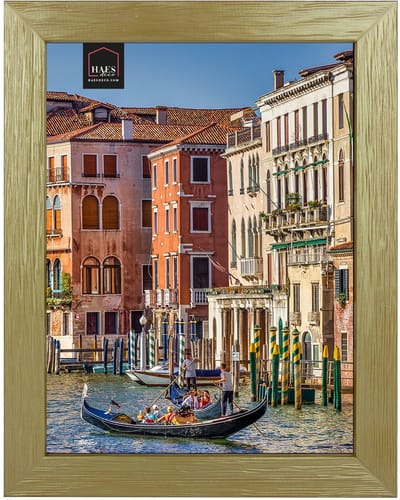 HAES DECO - Houten Fotolijst Venezia goud voor 1 foto formaat 10x15 -SP13215