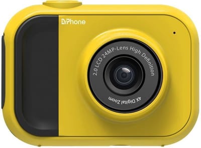 DrPhone DKC V2 Digitale Kindercamera - Full HD - 12 Megapixel -2 Inch Scherm - 4x zoom inclusief 8GB Geheugenkaart – Geel