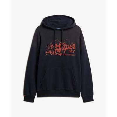 Superdry - Lo-fi Outdoors hoodie met relaxte pasvorm - Heren - Hoodies