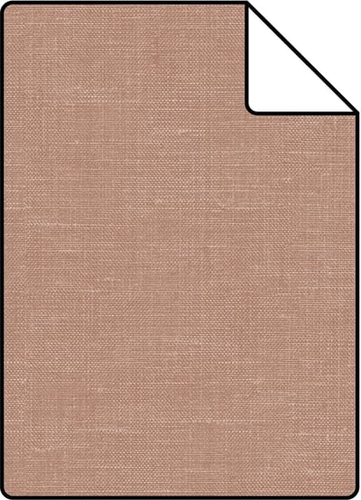 Proefstaal Origin Wallcoverings behang linnenstructuur terracotta - 26.5 x 21 cm - 348013-S