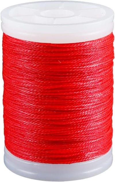Cocoplus - 110 meter strik - serveerdraad - duurzame nylon snaar - stringstring - boogschieten - geschikt voor - kleur of model - zwart met rode accenten