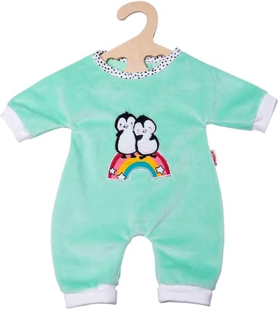 Heless Poppenromper Pinguïn Junior 28-35 Cm Fluweel Blauw