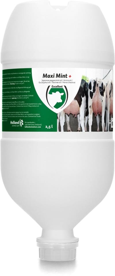 Excellent - Pepermuntgel - Maxi Mint grootverpakking - Uier gel - Kwartieren - Hangtube groot - 2,5 liter