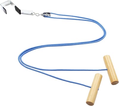 Schouderkatrol Systeem - Fitness Katrol - Spieropbouw Training - Eenvoudige Installatie - 2 Meter Koord - Zwart