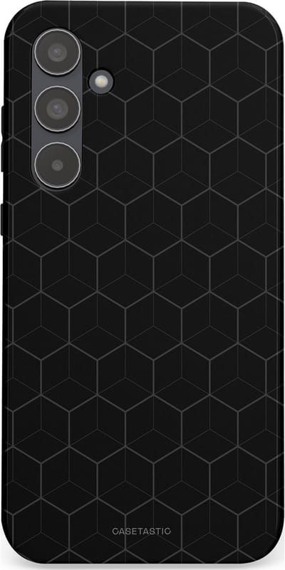 Casetastic Hoesje Geschikt voor Samsung A55 - Stijlvolle Beschermende Duo-layer Case - Hexago