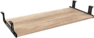 Houten Toetsenbordlade en Werkblad Onder Bureau - Verstelbare Laptop Houder