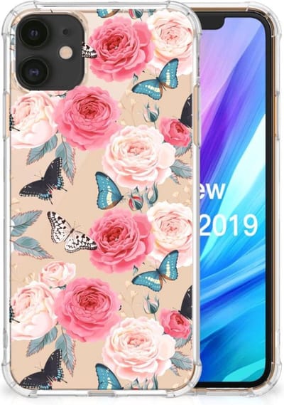 Apple iPhone 11 Case Butterfly Roses