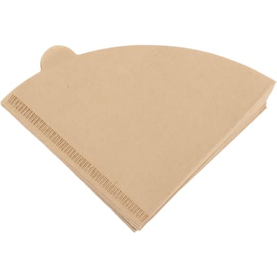 100 STUKS Kegel Koffiefilterpapier Vervanging 1-2 Kopjes Wegwerp Koffiedruppelaar Vezelfilters beige