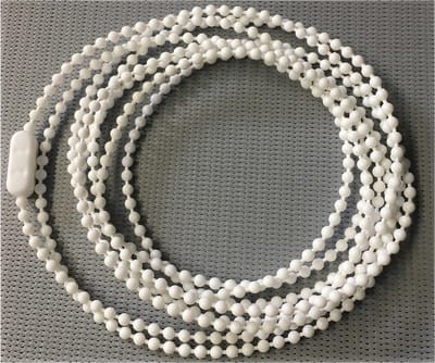 Rolgordijn ketting Kunststof 75 cm eindeloos - Cremé