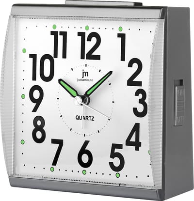 Just a Minute | Wekker | Grijs | Stil uurwerk