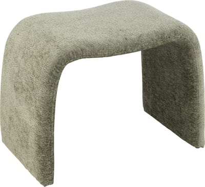 J-Line kruk N shape - textiel - muntgroen