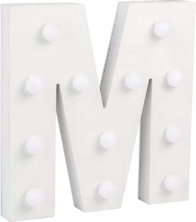Verlichting | LED Letter | Letter M | Afmeting: 16x11cm