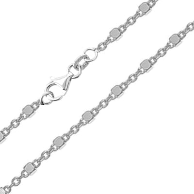Cavill - 925 Sterling Zilveren Ketting - 45 cm - Rhodium Plating - Fijn & Elegant - Ketting Dames - Duurzaam & Stijlvol