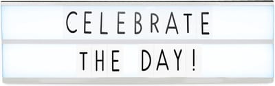 Gusta LED lightbox wit met 92 letters 50 cm