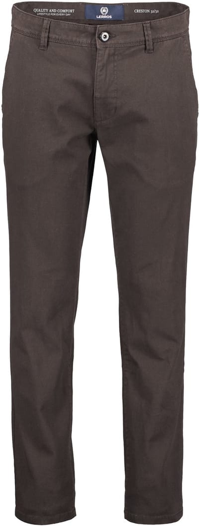 LERROS Chino met stretch, comfortabele pasvorm , Maat: W31_L34 , Kleur: AGED OLIVE , 98% katoen, 2% elastaan