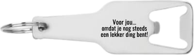 Akyol - voor jou... omdat je nog steeds een lekker ding bent sleutelhanger - Liefde - mensen die liefde willen delen naar iemand - valentijnsdag - cadeautje - verjaardagscadeau - verjaardag - cadeau - vriendin/vriend artikelen - 54 x 29mm