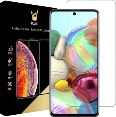 Screenprotector geschikt voor Samsung A71 - Glas Screen Protector