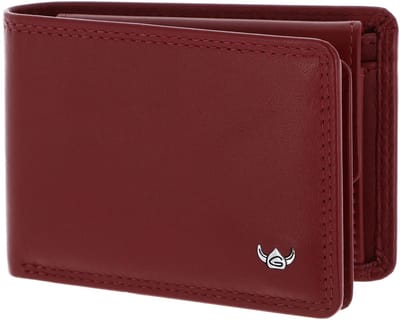 Golden Head Leren portemonnee Polo RFID Protect Minischeintasche 1040 Rot donkerrood