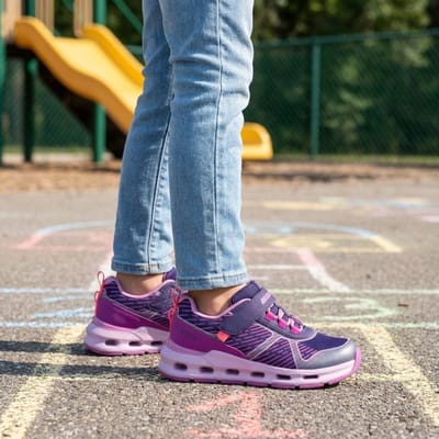 Skechers GLIDE-STEP + - SPRINT LINES Meisjes Instappers - Donkerblauw / Multi