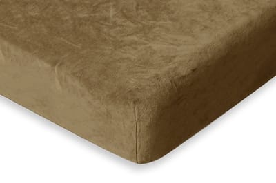 Eleganzzz Hoeslaken 200 gr/m2 Hoogwaardig Flanel Fleece 35cm Hoekhoogte - Gold - 80/90x200 - Hoeslakens - Eenpersoons - Fluffy Hoeslaken