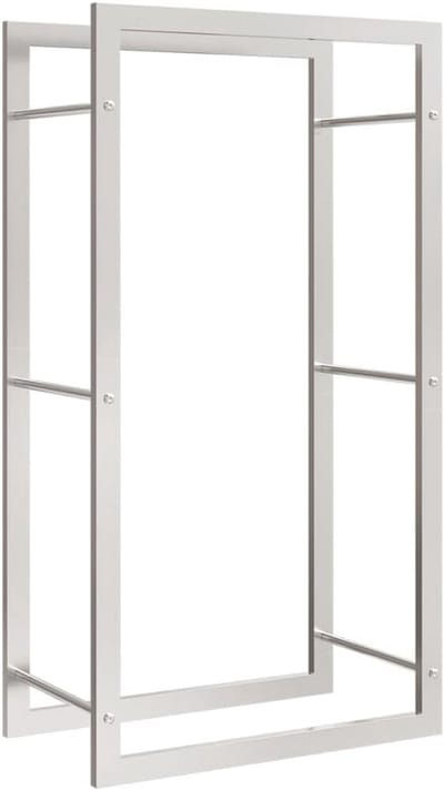 Gehard RVS Haardhoutrek voor Buiten en Binnen Opslag 50x28x94cm