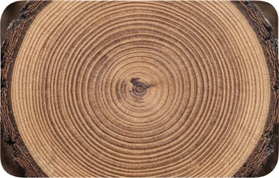 Badmat 80x50 cm - Antislip - Boomstam - Hout - Bruin - Badmatten voor badkamer - Badkamermat - Douchemat - Badkamer mat
