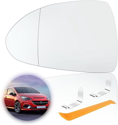 Vervangend Spiegelglas voor Opel Corsa D en E (2006-2019) - Verwarmd, Asferisch en Verstelbaar Buitenste Spiegelglas