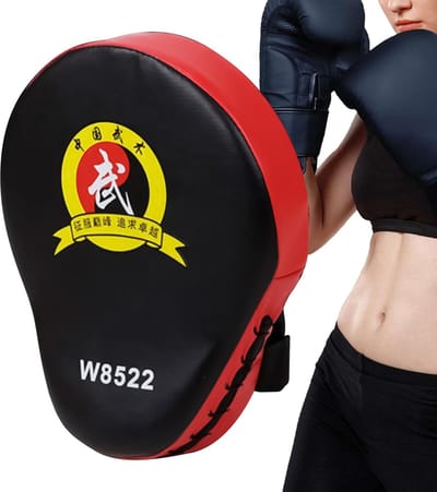 Bokshandschoenen - Trainingspads - Vechtsport Training - Verstelbare Pasvorm - 25x19x4.5cm - Rood