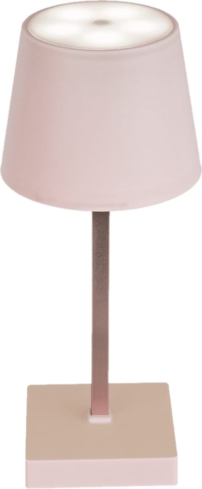 USB tafellamp LED dimbaar - lichtroze - 26 cm - van kunststof - Nachtlampje - Tafel lampje