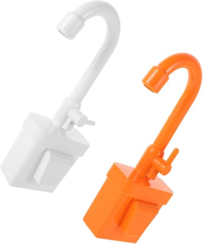 Speelkeukenkraan 2-delig - Keukenspeelgoed Kraan - Rollenspel Kinderen - Elektrisch Watercirculatie Systeem - 27 x 9.5 x 5.3 cm