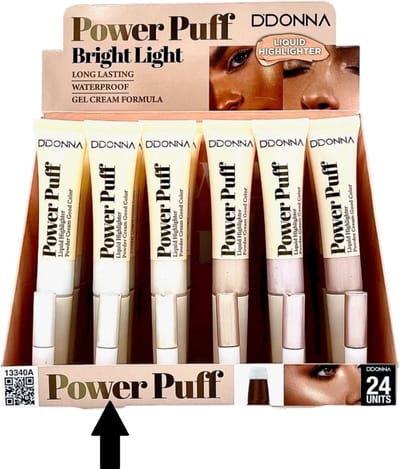 D'Donna - Vloeibare Highlighter - Highlighter - Power Puff - Spons applicator - Make-up - Glow - Glitter - Waterproof - Long Lasting - Crème - Nummer 2