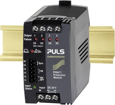 PULS PISA11.402 Zekeringsmodule 24 V/DC 2 A Aantal uitgangen:4 x Inhoud 1 stuk(s)