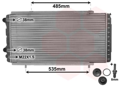 Van Wezel - RADIATOR VOOR CITROEN JUMPER 1994-2002 1301N3