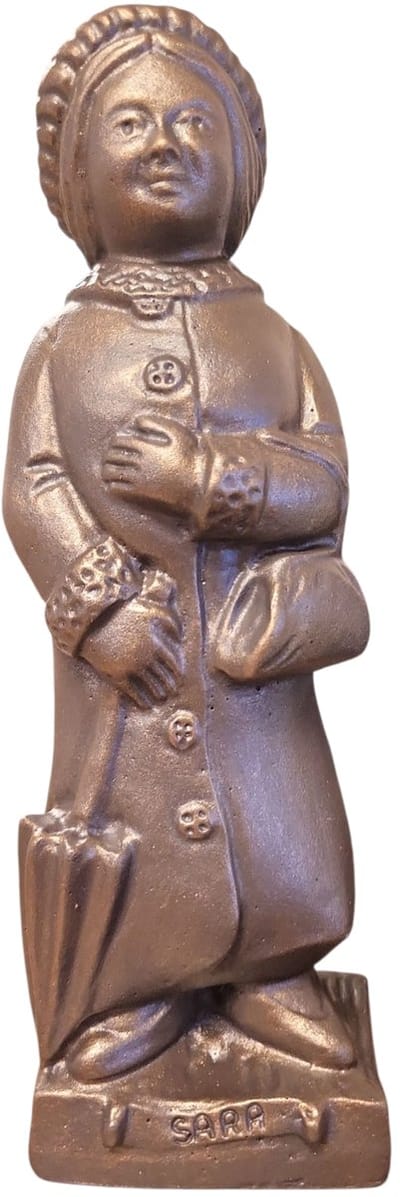 Sarah staand - 7x22x5 cm - Neolith - Brons kleurig - Beeld