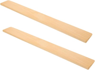 Drempelhulp Set - Toegangsramp Pads - Rolstoel Gebruik - Massief Stevig Hout - 50x5.5x1cm - Lichtbruin