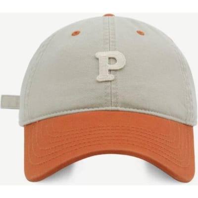 Pure Katoen Retro Kleurblokkering Baseballpetten voor Mannen en Vrouwen Geborduurd Studentenzonnehoedje Eendensnavel Zachte Top Kleurblokkering Diepe Petten Adjustable