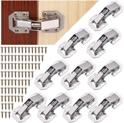 MTTproducts- Kastscharnieren 10 Stuks - Softclose Scharnieren - 90 Graden Scharnier - Keukenkastdeuren - Kledingdeur - Badkamerkast Scharnieren - Deurscharnieren