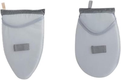 Strijkplank Mini - Stoomhandschoen Pad - Strijken Kleding - Hittebestendig Isolatie - 2 Stuks - Grijs