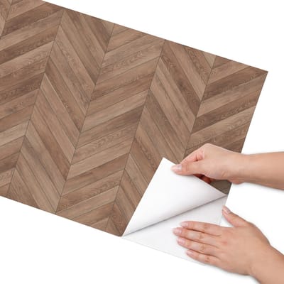Coloray Meubel Wrap Folie - Bruin Meubelfolie - 50x100 cm - Wrapfolie Keuken Houtpatroon - Decoratiefolie - Klassiek Meubelfolie - Meubel Wrap Folie - Woonkamer decoratie - Texturen