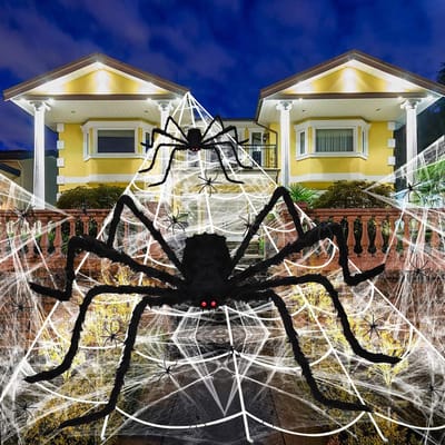 Solacis Halloween Decoratie - Spinnenweb - Halloween versiering - Decoratie buiten - Horror - Eng - Must have voor halloween!