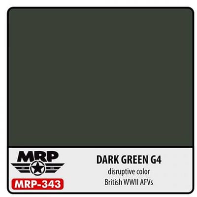 Mr. Paint MRP-343 - Dark Green G4 – 30 ml verf voor Airbrush & Detailwerk