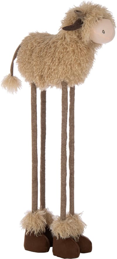 J-Line figuur Koe Telescopisch - polyresin - beige - large