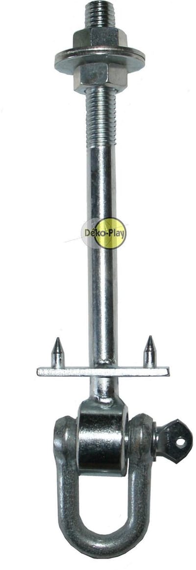 Déko-Play schommelhaken set met D sluiting van diameter M12x140mm