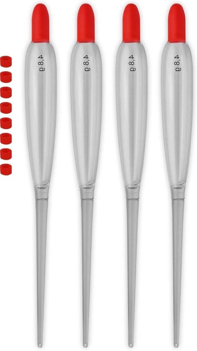 Allround Vis Dobbers - Loopdobbers Borsteldobbers - Vissen op Roofvis - Transparante Body Onzichtbaar - 4.8 Gramm - Transparant