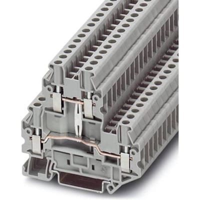 Phoenix Contact 3044652 Doorgangsserieklem 5.2 mm Schroeven Grijs 50 stuk(s)