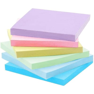 50 stuks/kleur 3*3 inch Plaknotities Post-it Notitieblokjes Stickers Plannersticker Notitieblok School Kantoorbenodigdheden pink